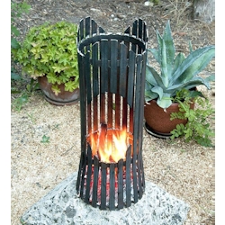 Feuersäule Albero Feuerkorb 80002 Feuerschale 60 cm Metall Feuerstelle Säule