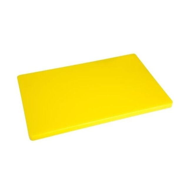 Hygiplas LDPE extra dickes Schneidebrett gelb 60x45x2cm Image