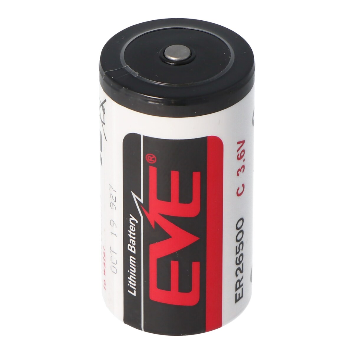 EVE ER26500 Lithium Batterie C Size Bobbin ER 26500, 3,6 Volt 8500mAh mit schmalem Pluspol min. 0,3mm, max. 0,5mm Image