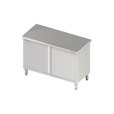 Stalgast Edelstahl Durchreicheschrank mit Flügeltüren, 1300x700x850 mm, ohne Aufkantung, verschweißt Image
