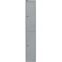Bisley Schließfachsystem Office CLK122355 2Fächer silber Image