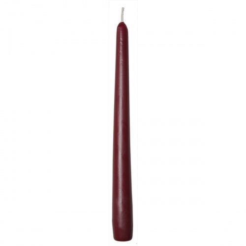 Sovie CANDLES Spitzkerzen Gastronomie Ø 2,2cm x 24cm in Bordeaux 50 Stück – Brenndauer ca. 7 Std.