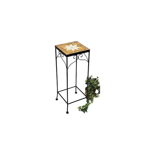 DanDiBo Blumenhocker Merano Mosaik 12012 Blumenständer 54 Hocker Eckig Beistelltisch