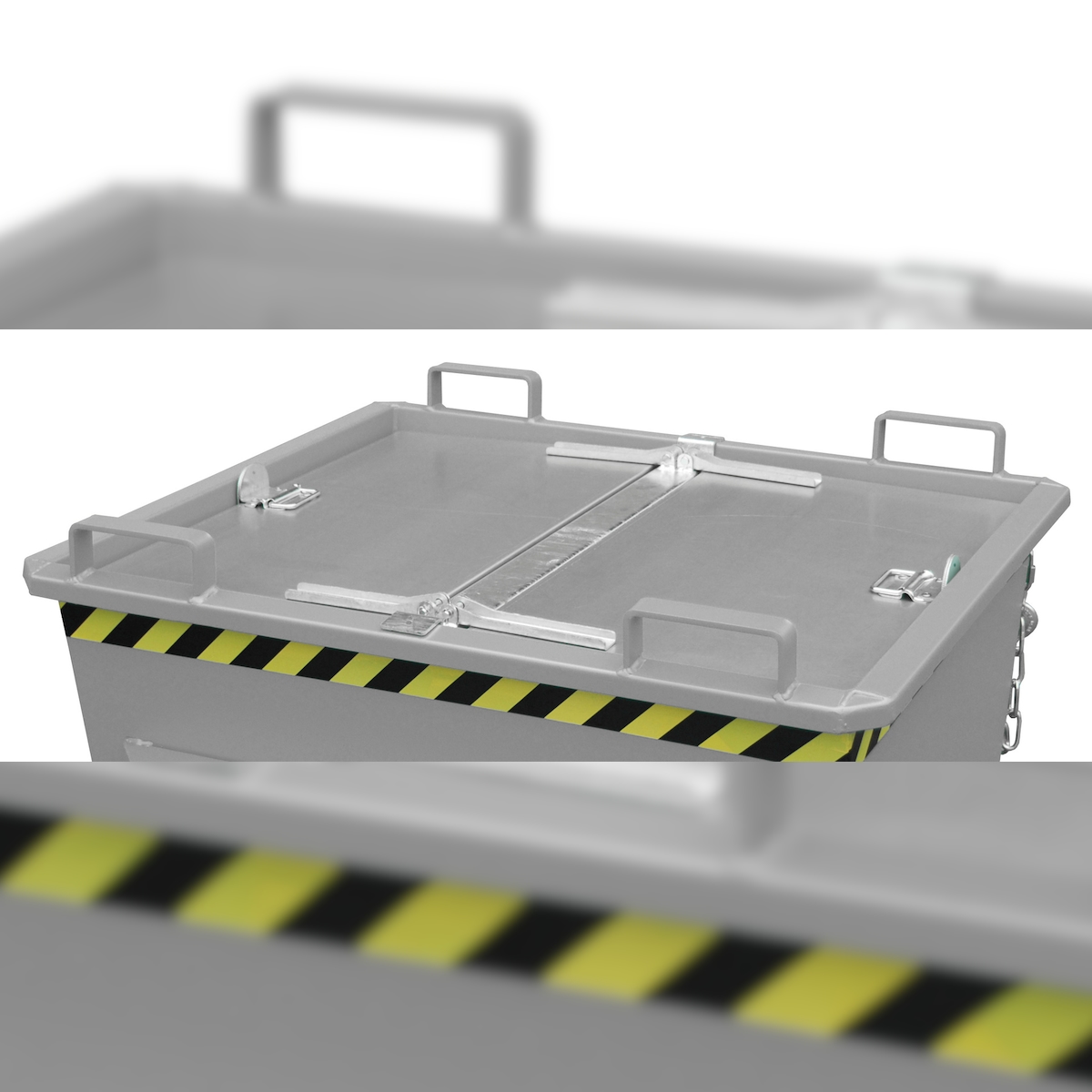 Bauer Klappbodenbehälter BKB 700, lackiert, Lichtblau Image