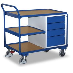 VARIOfit Schrankwagen, Tragl. 250kg, 3 Etage(n), Ladefl. LxB 985x590mm, RAL5010 Image