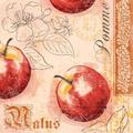 Mank Serviette Tissue Malus, 33 x 33 cm, 100 Stück - Herbst Äpfel Obst