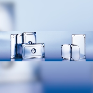 Blanco GN-DECKEL 2/3 Edelstahl, mit Griffaussparung Image
