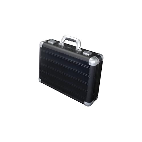 Jüscha ALUMAXX Attaché Laptopkoffer VENTURE Aluminium Aktenkoffer Pilotenkoffer Aluaktenkoffer schwarz matt 45164