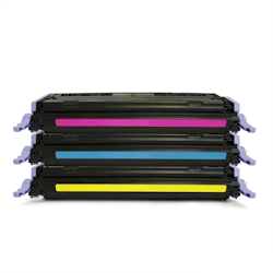 3x Eurotone Toner Alternative für HP Q6001A-03A Q6001A 124A Cyan Q6003A Magenta Q6002A Gelb