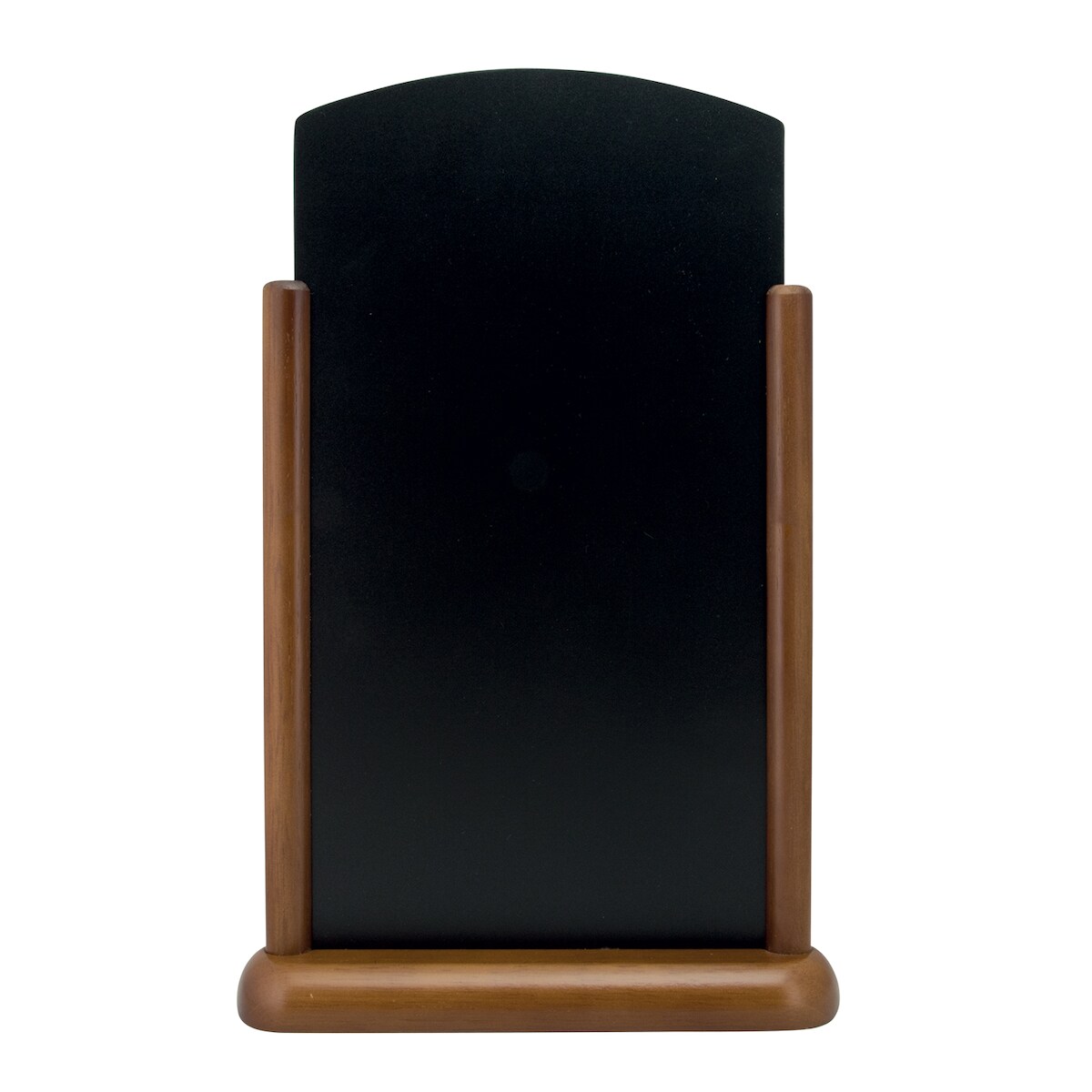 Securit® Tischtafel "Top" – Holz mit dunkelbraun lackierter Oberfläche Image