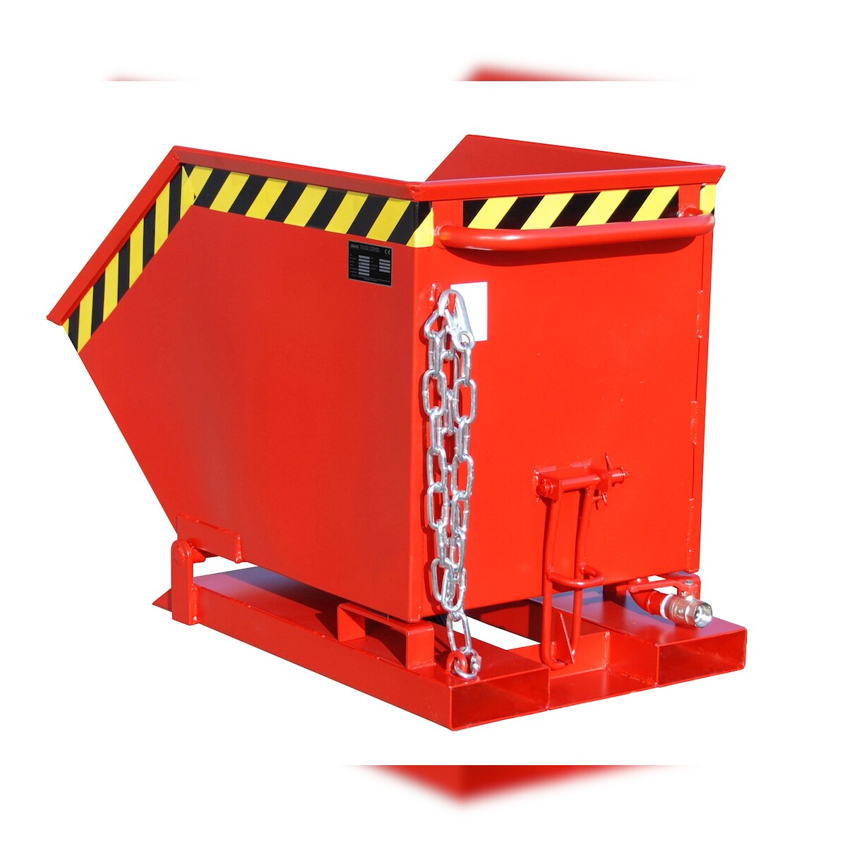 Bauer Späne Kippmulde Kipper SKK 250 lackiert RAL3000 Feuerrot Stapler Anbaugerät Image