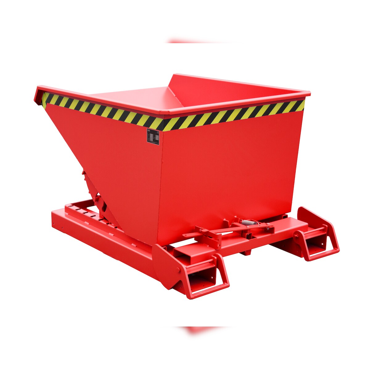 Bauer Automatischer Kippbehälter 4A 600 lackiert RAL3000 Feuerrot Stapler Anbaugerät Image