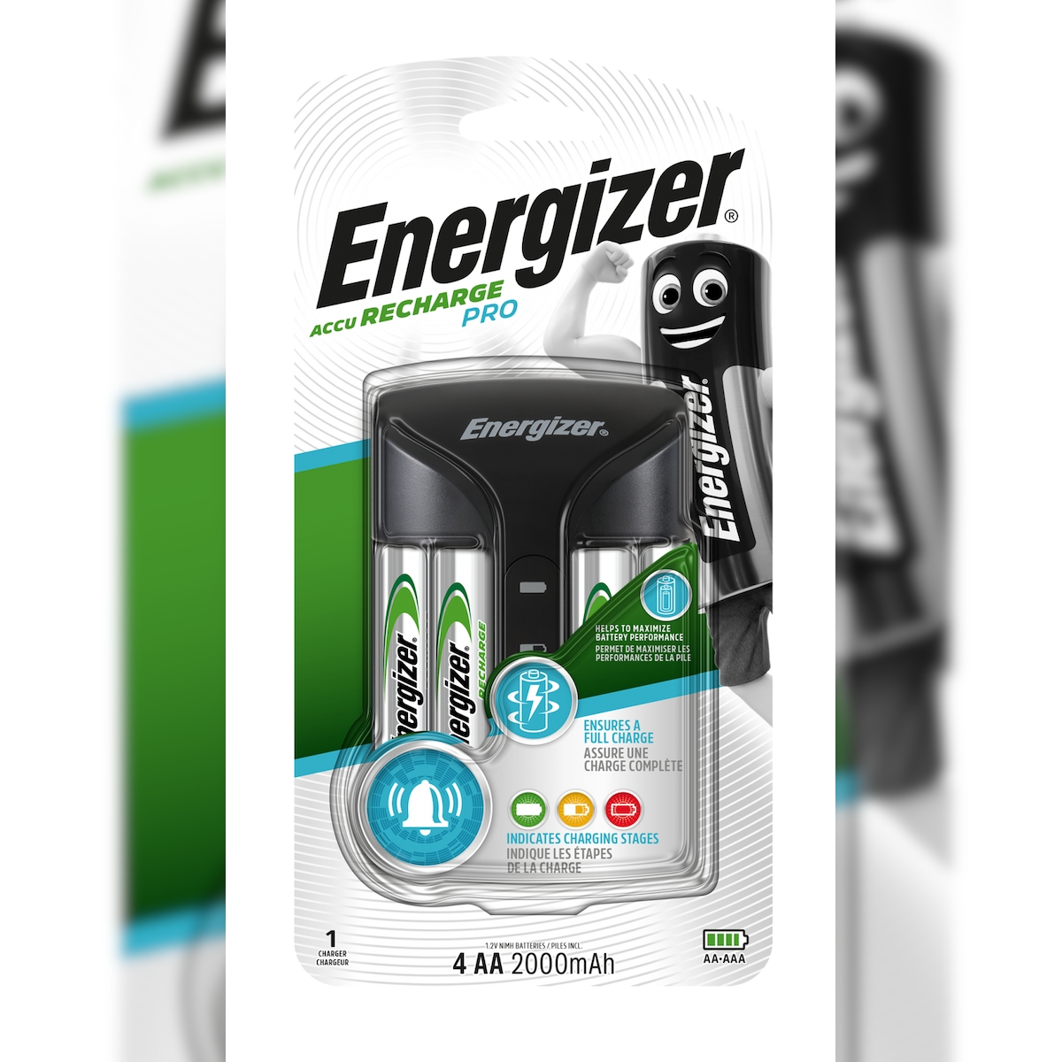 Energizer Pro Charger Ladegerät inkl. 4x AA 2000 mAh ready to Use - 1er Blister Image