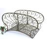 DanDiBo Brücke aus Metall JC150106 Gartenbrücke 150 cm Metallbrücke Teichbrücke Steg