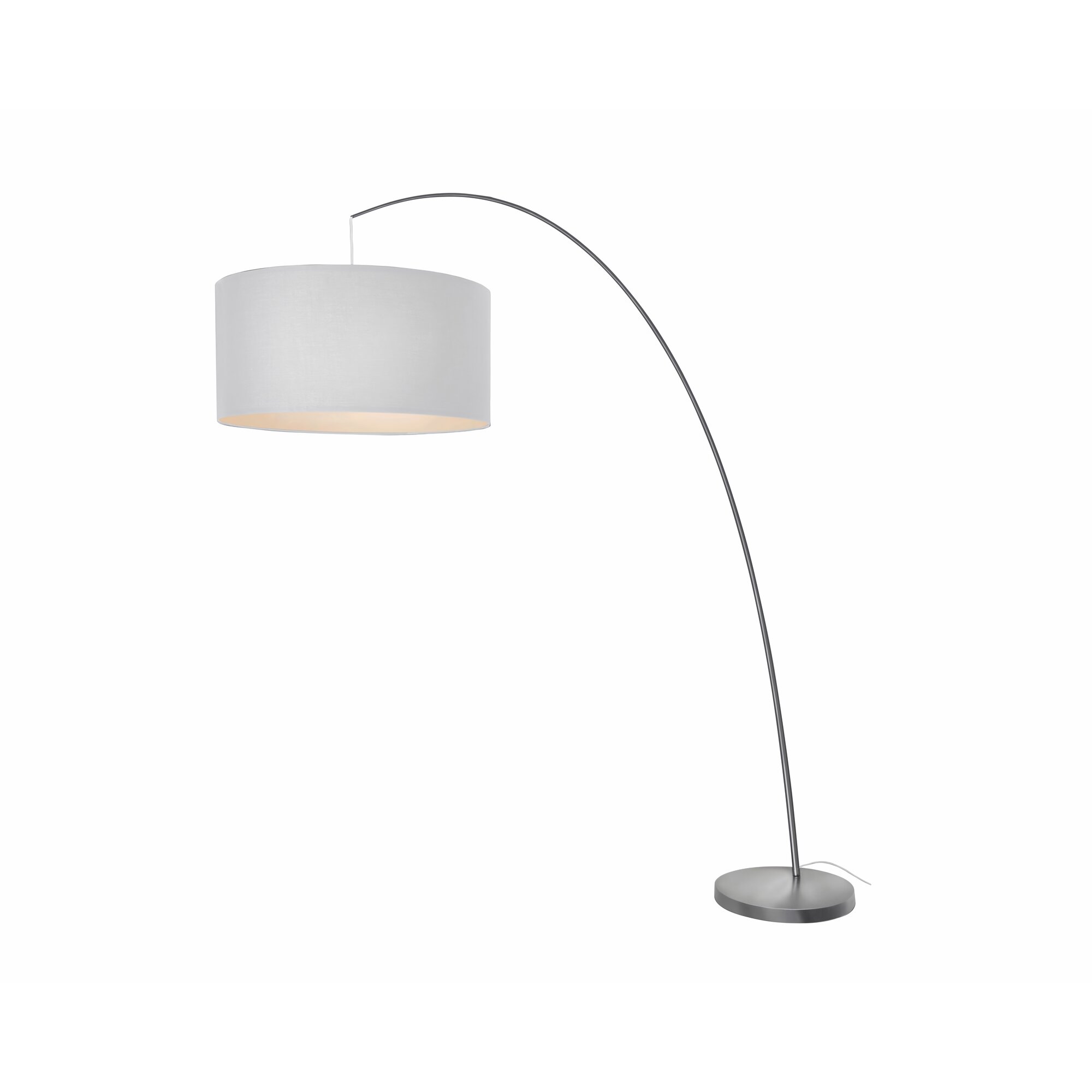 Sompex »Fisher« Stehleuchte weiss 215 x 205-280 cm / metall satin