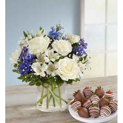 1-800-Flowers Flower Delivery Wonderful Wishes W/ Strawberries Medium | Happiness Delivered To Their Door