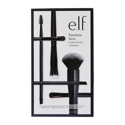 e.l.f. Cosmetics Flawless Face 6 Piece Brush Collection - Vegan and Cruelty-Free Makeup