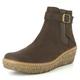 El Naturalista N5133 Myth Yggdrasil Komfortabler Damen Chelsea Boot, Stiefelette, Schlupfstiefel, perfekte Passform durch Gummizug, Keilabsatz, Wedge Absatz Braun (Brown), EU 41