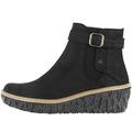 El Naturalista Damen Ankle Boots Myth Yggdrasil, Frauen Stiefeletten,Wechselfußbett,flach,Stiefel,Bootee,Booties,Black,36 EU / 3.5 UK