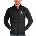 Men's Antigua Black Appalachian State Mountaineers Altitude Full-Zip Jacket