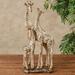 Adoring Giraffes Table Sculpture Gold , Gold