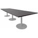 12' x 4' Rectangular Disc Base Conference Table