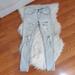American Eagle Outfitters Jeans | Ae Super Low Rise Distressed Jegging 6 Regular | Color: Blue | Size: 6