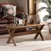 Baxton Studio Sarai Modern Transitional Walnut Brown Finished Rectangular Wood Coffee Table - Wholesale Interiors SW3333-Walnut-M17-CT