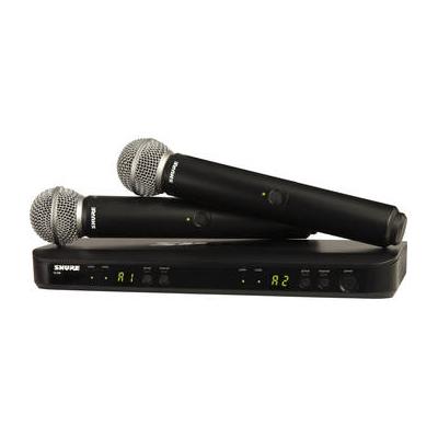 Shure BLX288/SM58 Dual-Channel Wireless Handheld Microphone System with SM58 Caps BLX288/SM58-H9