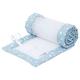 babybay Nestchen Mesh-Piqué / Bettumrandung für Beistellbett / Stoßschutz für Baby Bett, passend für Modell Original, azurblau Sterne weiß