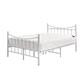 Panana White 4FT6 Double Bed Metal Steel Bed Frame Bedstead Kids Adults Bedroom