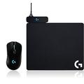 Logitech G703 Lightspeed kabellose Gaming-Maus + Logitech Powerplay Wireless Charging Gaming Mouse Pad