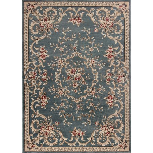 Kennesaw Rectangle Rug, 3'3"" x 5'3"", Slate Blue