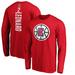 Men's Fanatics Branded Kawhi Leonard Red LA Clippers Team Playmaker Name & Number Long Sleeve T-Shirt