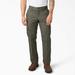 Dickies Men's Flex Regular Fit Cargo Pants - Moss Green Size 40 32 (WP595)