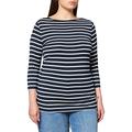 Tommy Hilfiger - Women's Heritage Boat Neck 3/4 Tee - Womens T Shirts - Tommy Hilfiger Women - T Shirt - Blue - Size L