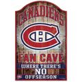 WinCraft Montreal Canadiens 11'' x 17'' Fan Cave Wood Sign