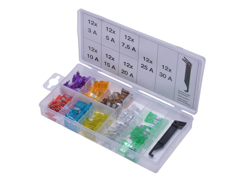 SWSTAHL Midi Flachsicherungs-Sortiment, 97-tlg. Sortiment, Sicherungen S8116 Image