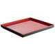 APS 15456 GN 1/2 Tablett "ASIA PLUS", 32,5 x 26,5 cm, Höhe 3 cm, Melamin, schwarz matt/rot glänzend