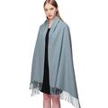 100% Wool Scarf Pashmina Shawls and Wraps for Women Cashmere Warm Winter More Thicker Soft Scarves Turquoise