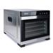 Aroma 6 Tray Electric Food Dehydrator, Stainless Steel in Gray | 15.2 H x 16.1 W x 19.1 D in | Wayfair AFD-965SD