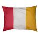 East Urban Home Kansas City Football Stripes Indoor Pillow Polyester in Red/White/Yellow | 6 H x 28 W x 18 D in | Wayfair