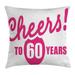 East Urban Home 60th Birthday Indoor/Outdoor 36" Throw Pillow Cover Polyester | 36 H x 36 W x 0.1 D in | Wayfair 5F66A75896844CBAA020948095DDC208