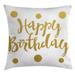East Urban Home Happy Birthday Indoor/Outdoor 26" Throw Pillow Cover Polyester | 26 H x 26 W x 0.1 D in | Wayfair 3DB24DF58A434BA18E3D202042BC882F