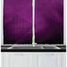 East Urban Home 2 Piece Eggplant Abstract Purple Squares In Faded Color Scheme w/ Modern Art Inspired Style Pixelart Kitchen Curtain | Wayfair