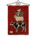 Breeze Decor Barnyard Friends Burlap Nature Farm Animals Impressions Decorative 2-Sided Polyester 1.5 x 1.1 ft Garden Flag in Red | Wayfair