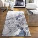 Blue/Gray 79 x 0.47 in Area Rug - Greyleigh™ Bridgeton Abstract Denim/Gray Area Rug Polyester/Polypropylene | 79 W x 0.47 D in | Wayfair