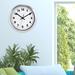 Symple Stuff Weigel 10" Wall Clock Glass/Metal in White | 10 H x 10 W x 1.8 D in | Wayfair 404-2626