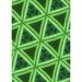 Green 0.35 in Indoor Area Rug - Ebern Designs Geometric Neon/Area Rug Polyester/Wool | 0.35 D in | Wayfair 4914E29868164231842DE4484334C7D4