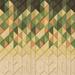 Brown/Green 48 x 0.35 in Indoor Area Rug - East Urban Home Geometric Green/Brown Area Rug Polyester/Wool | 48 W x 0.35 D in | Wayfair